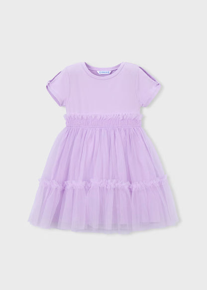Vestido combinado niña