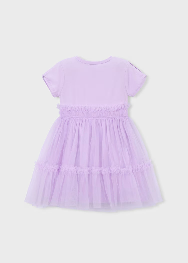 Vestido combinado niña