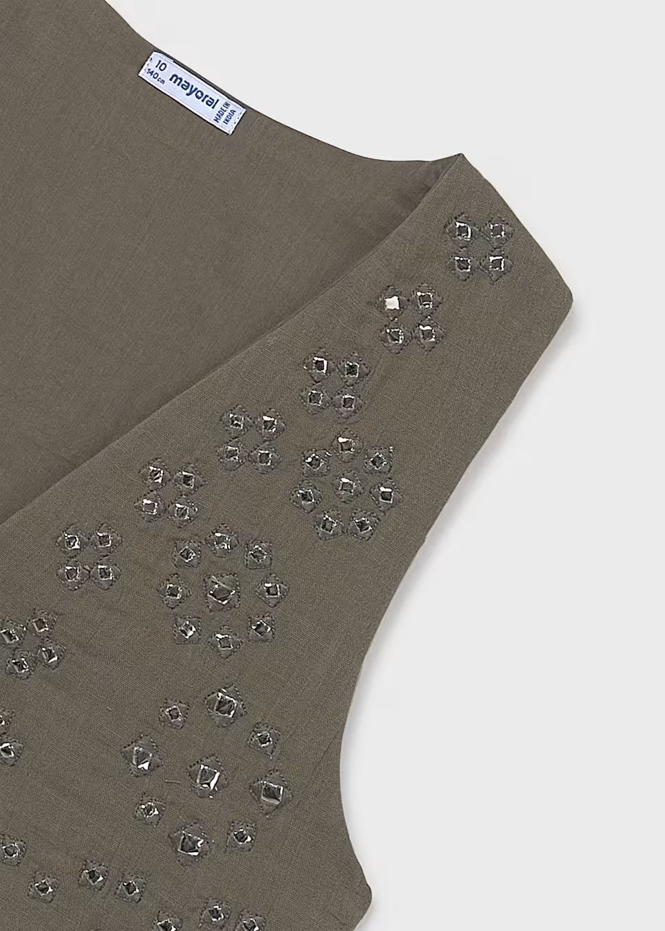 Vestido con chaleco chica