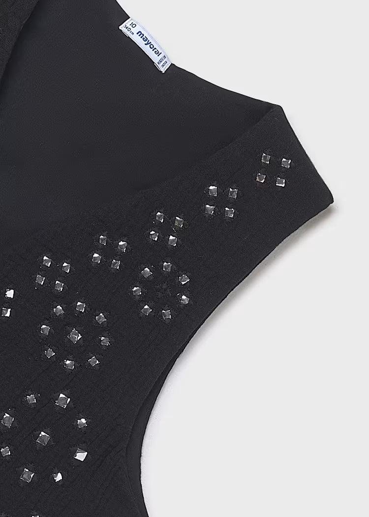 Vestido con chaleco chica