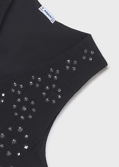 Vestido con chaleco chica