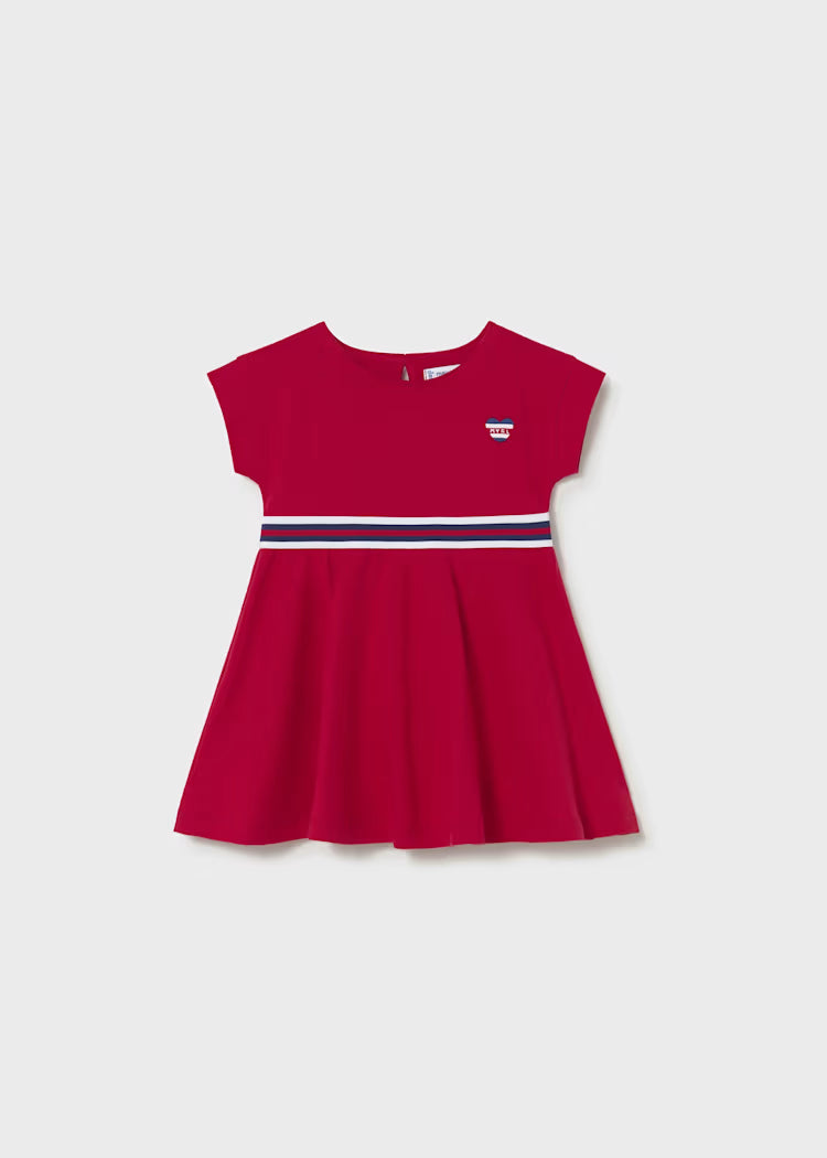 Vestido con detalle a contraste bebé