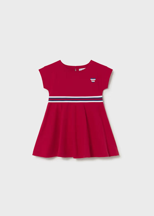 Vestido con detalle a contraste bebé