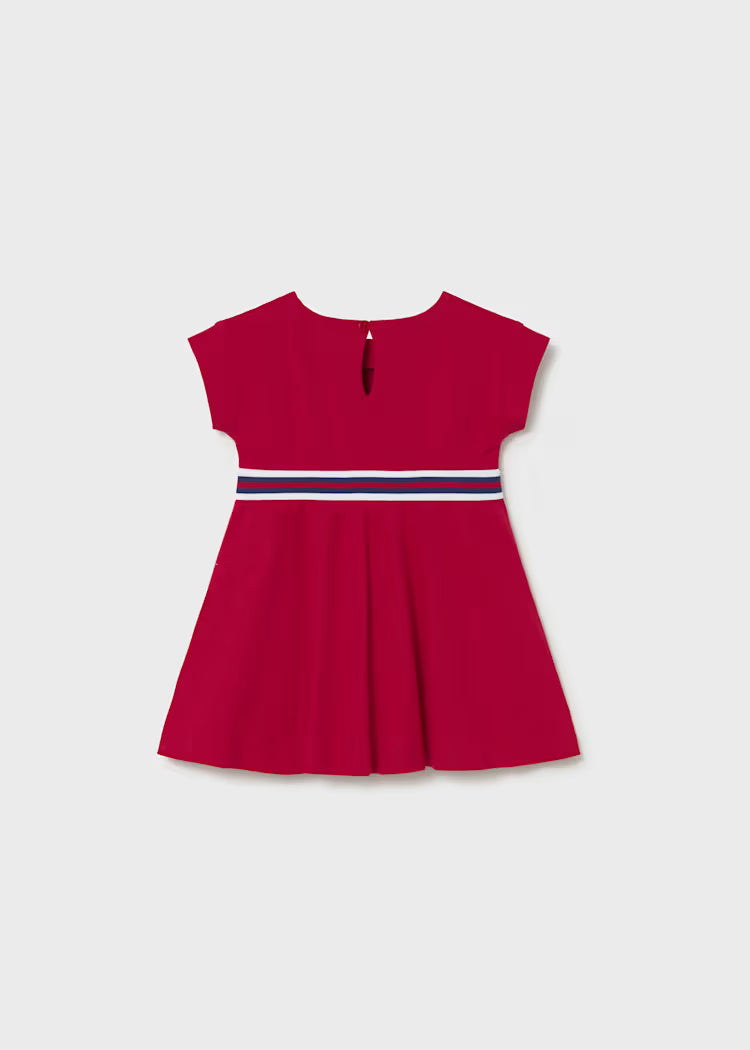 Vestido con detalle a contraste bebé