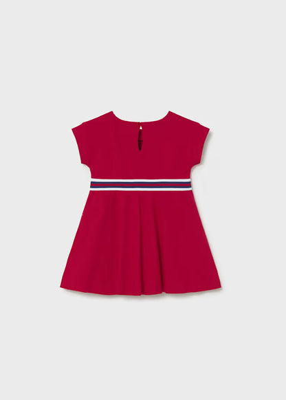 Vestido con detalle a contraste bebé
