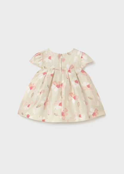 Vestido estampado ceremonia recién nacida
