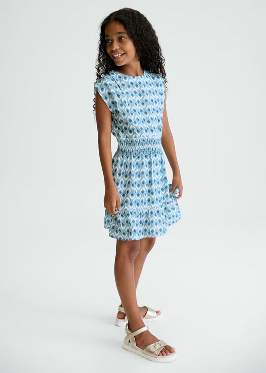 Vestido estampado chica