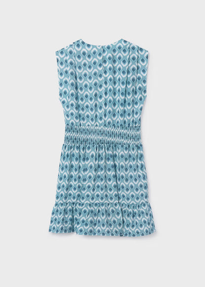 Vestido estampado chica