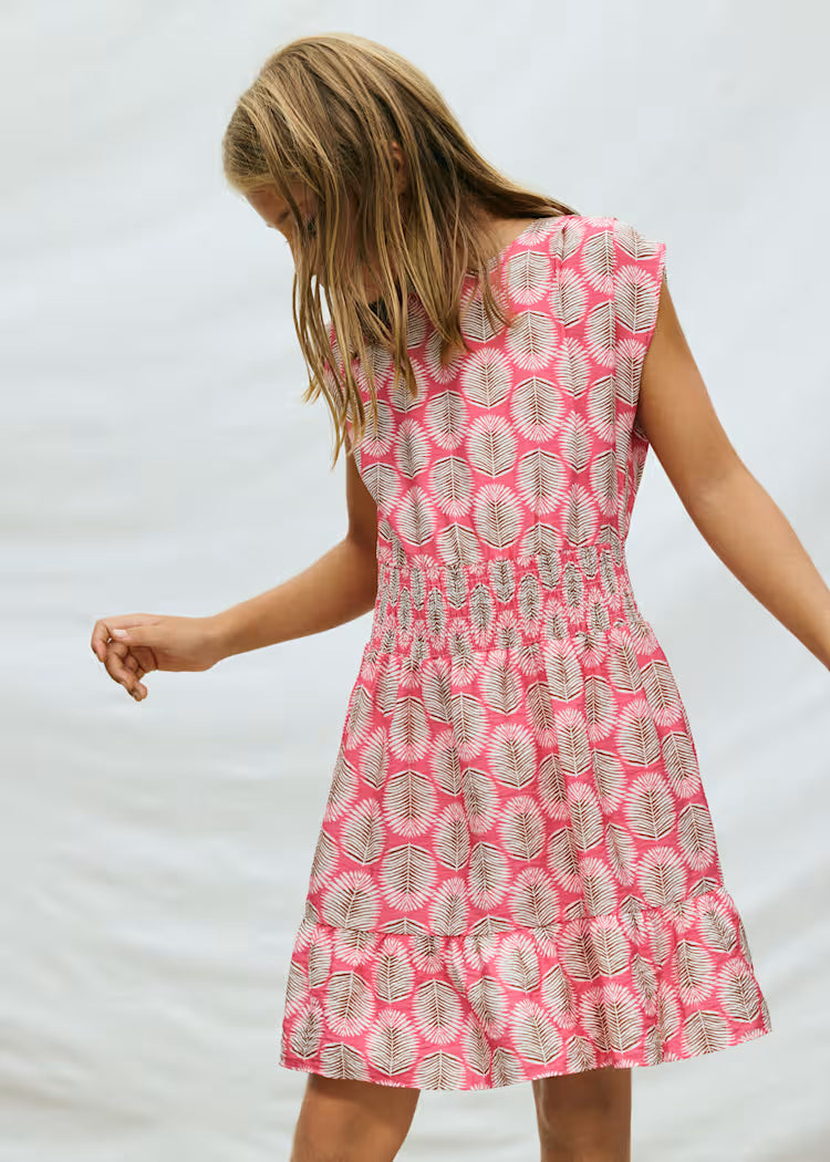 Vestido estampado chica