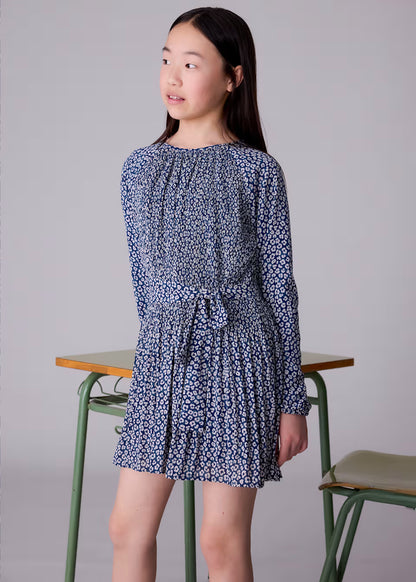 Vestido estampado chica