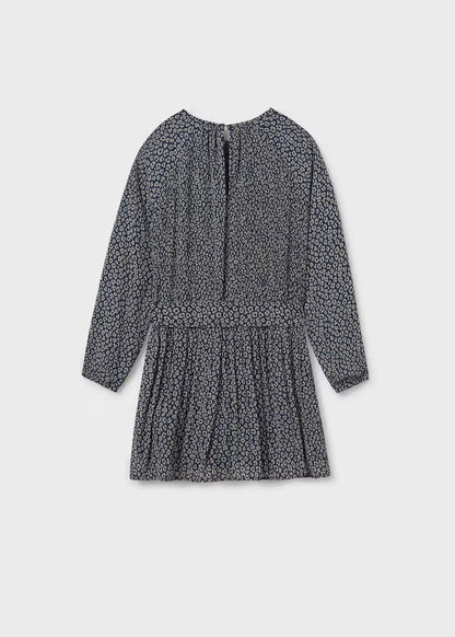 Vestido estampado chica