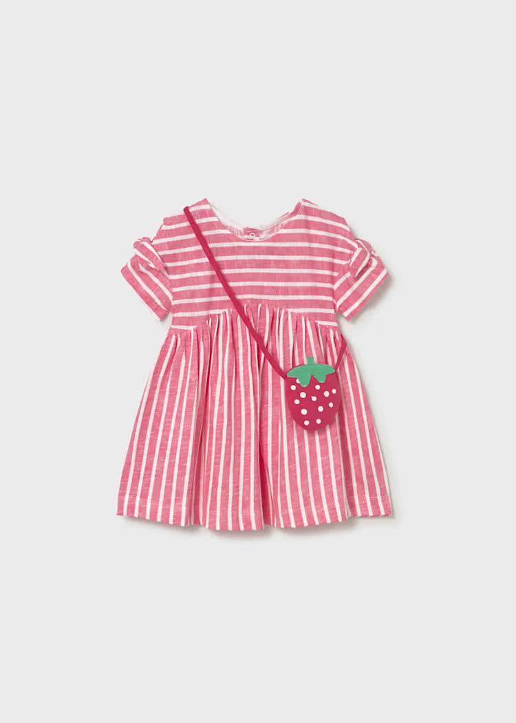 Vestido estampado con bolso bebé