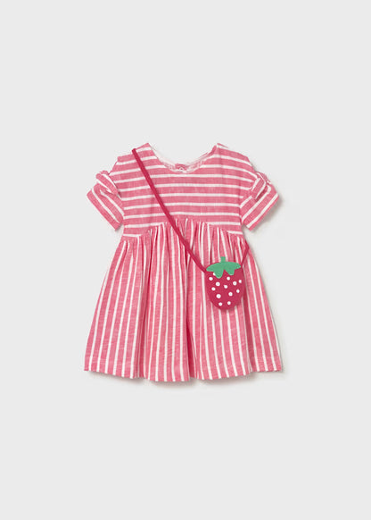 Vestido estampado con bolso bebé
