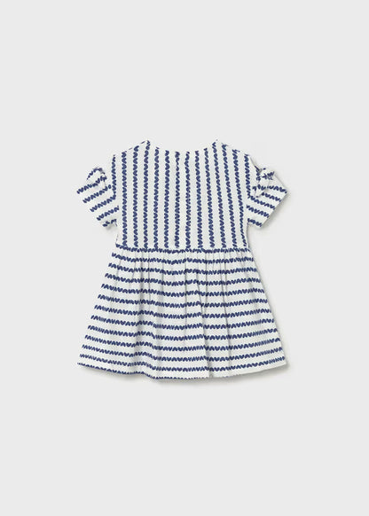 Vestido estampado con bolso bebé