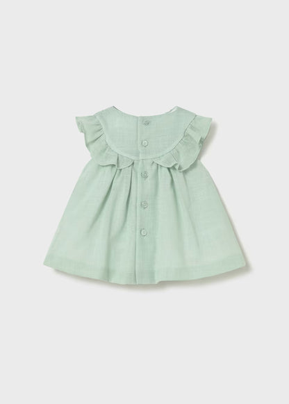 Vestido nido de abeja recién nacida