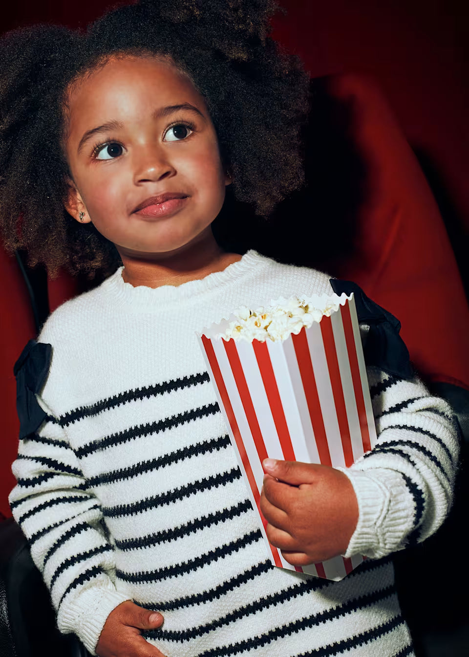 Vestido rayas lazo niña