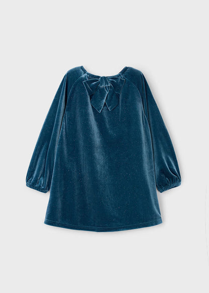 Vestido terciopelo brillo niña