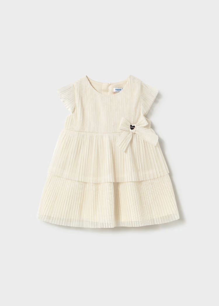 Vestido tul plisado bebé