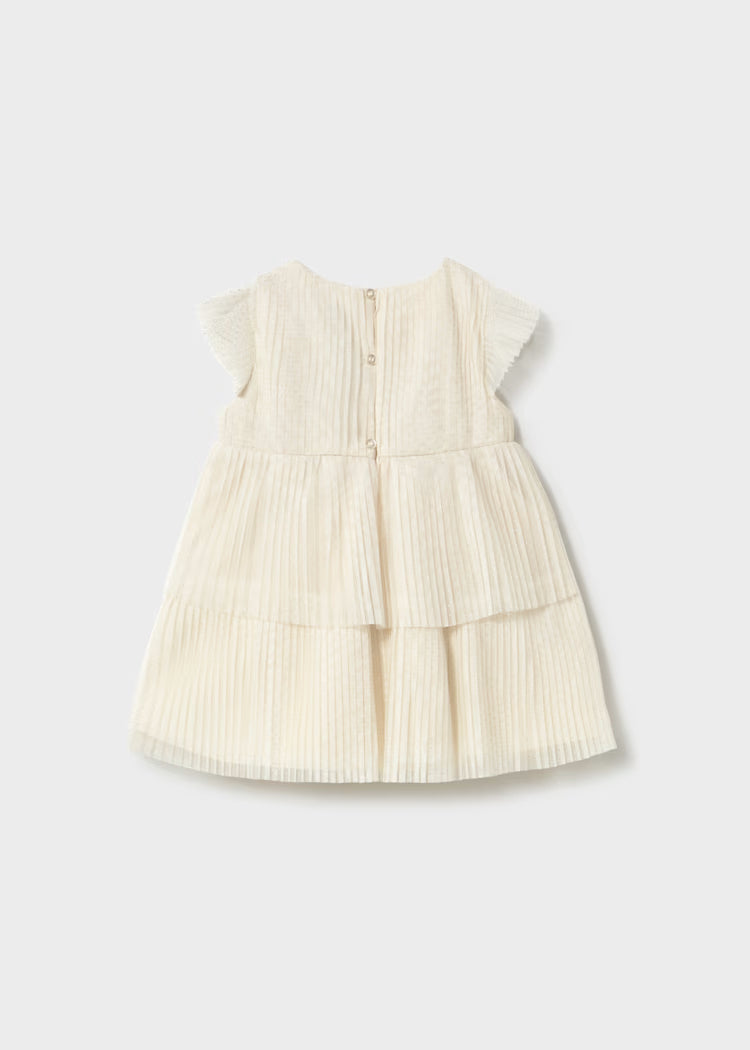 Vestido tul plisado bebé