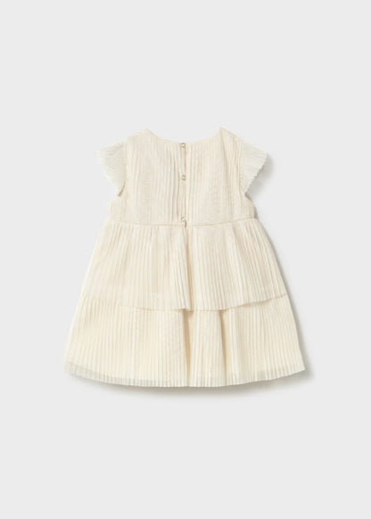 Vestido tul plisado bebé