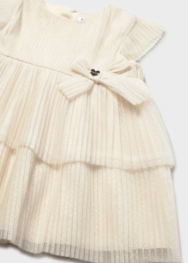 Vestido tul plisado bebé