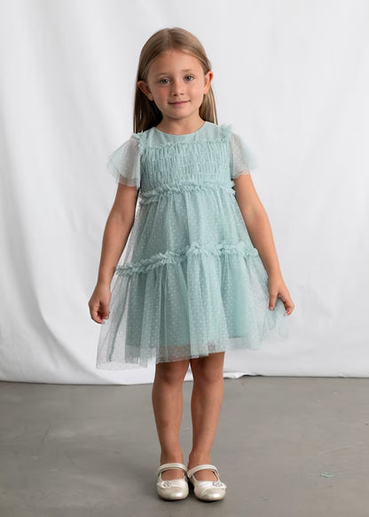 Vestido tul plumeti niña