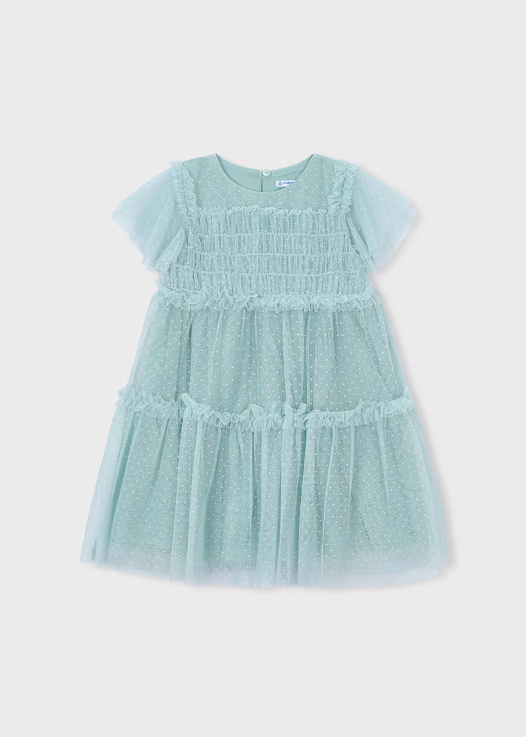 Vestido tul plumeti niña