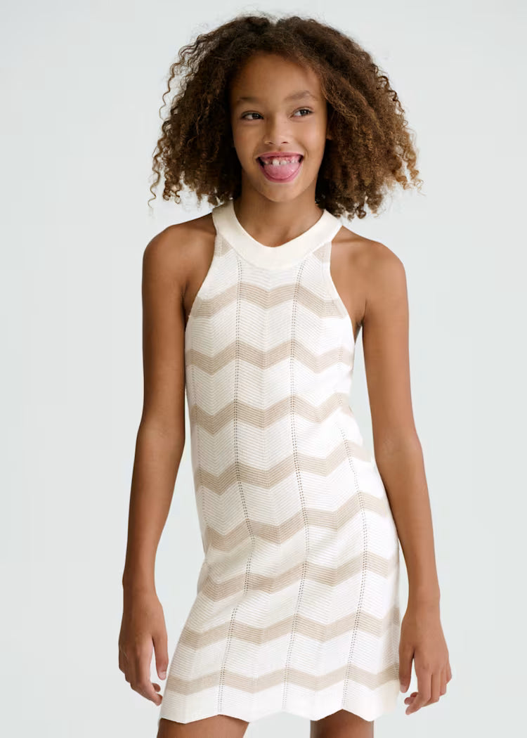 Vestido zig zag chica